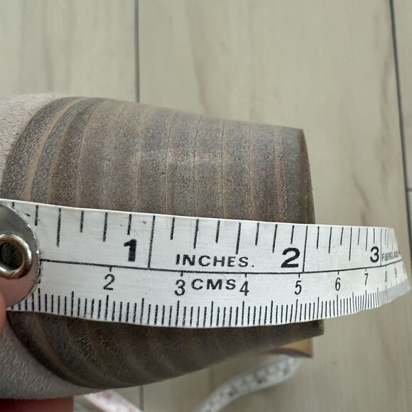 Nine West Texan Western Boot Women’s 7.5 Beige Blush Leather Pointed Toe Cowgirl - Picture 13 of 16